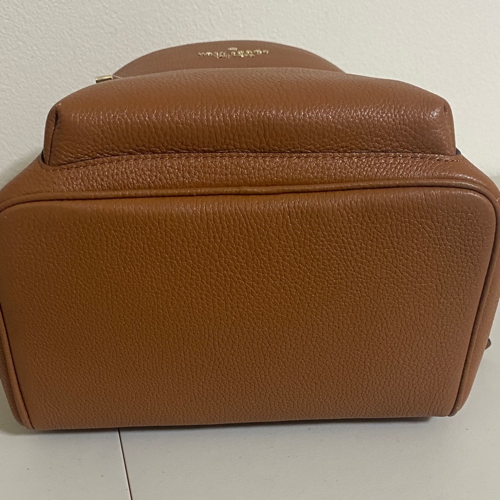 Kate Spade Leila Medium Dome Backpack Pebbled Leather Warm Ginger NWOT - Picture 8 of 11